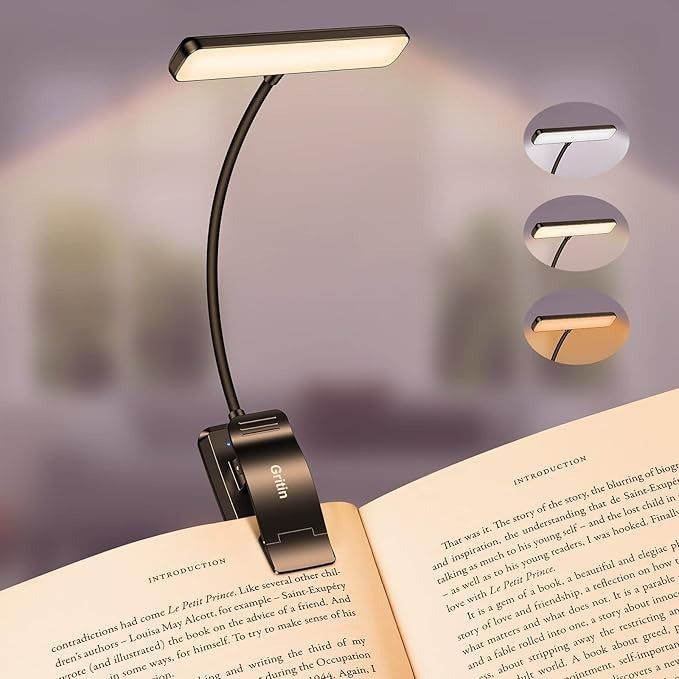 Buchklemme mit Lampe